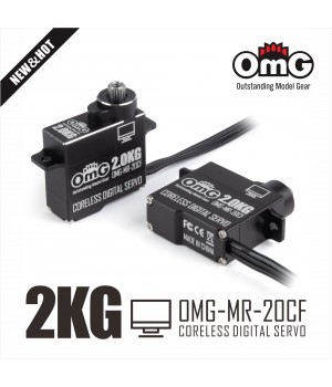 OMG-MR-20CF Micro size 3kg full metal programmable coreless digital servo with JST1.5  for mini-z rc