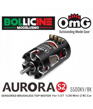 OMG-MT-AURORA-S2-5500KV Sensored brushless top motor for 1/27 and 1/28 Mini-Z RC Car
