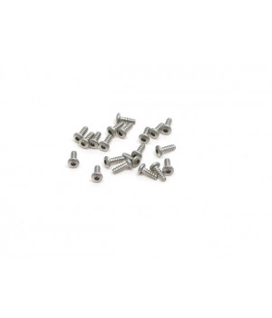 PN RACING M2X6 BUTTON HEAD STAINLESS STEEL HEX PLASTIC SCREW (20PCS)
